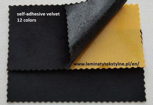 self-adhesive velvet, self-adhesive lining,
